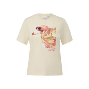 Jersey Printed Round Neck T-Shirt Women COMMA Dolce Vita image-0