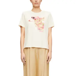 Jersey Printed Round Neck T-Shirt Women COMMA Dolce Vita image-2