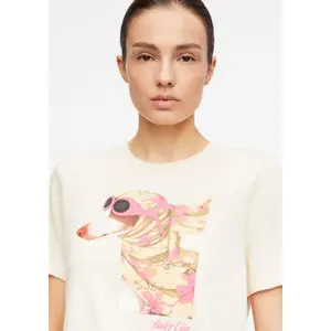 Jersey Printed Round Neck T-Shirt Women COMMA Dolce Vita image-3