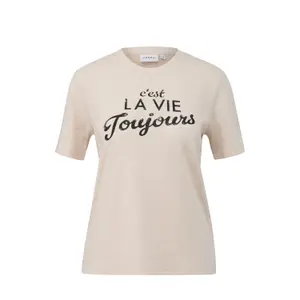 Women's Graphic Print Jersey T-shirt COMMA 93E5 image-0