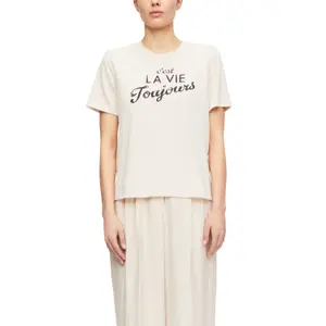 Women's Graphic Print Jersey T-shirt COMMA 93E5 image-2