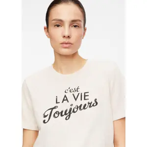 Women's Graphic Print Jersey T-shirt COMMA 93E5 image-3