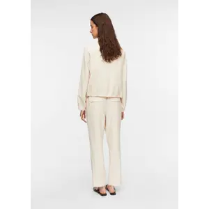 Women's Elasticated Waist Fluid Straight Trousers in Mixed Viscose COMMA image-4