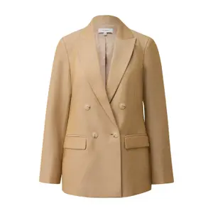 Strukturiertes Blazer aus Leinen Lyocell Damen COMMA