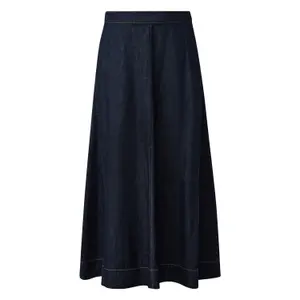 Jupe midi en jean léger coupe en A femme COMMA