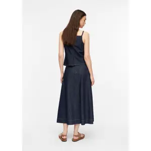 Jupe midi en jean léger coupe en A femme COMMA image-4