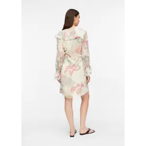 Long Sleeve Ruffle Dress with Textured Print Women's COMMA image-4