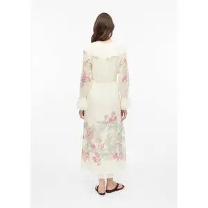 Long Sleeve Dress with Print and Ruffle Details Women COMMA image-4