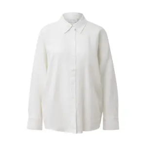 Women's Long Sleeve Buttoned Linen Blend Shirt COMMA image-0