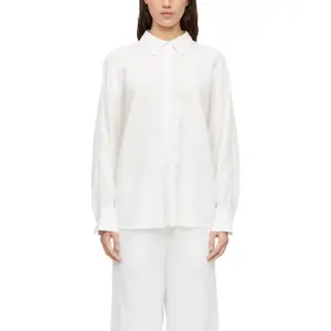 Women's Long Sleeve Buttoned Linen Blend Shirt COMMA image-2
