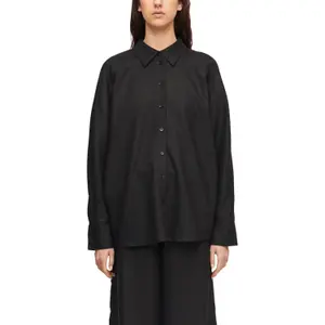 Women's Long Sleeve Buttoned Linen Blend Shirt COMMA image-2