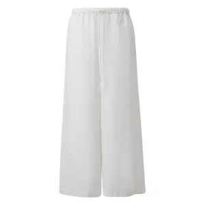 Wide Leg Linen Blend Culottes Trousers for Women COMMA image-0