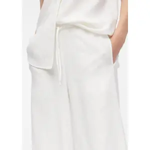 Wide Leg Linen Blend Culottes Trousers for Women COMMA image-3
