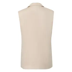 Women's Long Viscose Fabric Gilet COMMA image-1