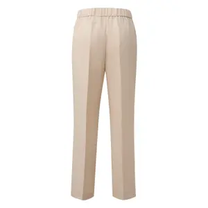 Lightweight Woven Ankle Dress Trousers for Women COMMA image-1