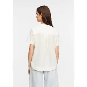 Women's Cotton Jersey Round Neck T-Shirt with Flared Cut COMMA image-4