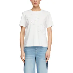 Floral Print Jersey Mid-Length T-Shirt Women COMMA image-2