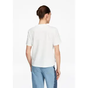 Floral Print Jersey Mid-Length T-Shirt Women COMMA image-4
