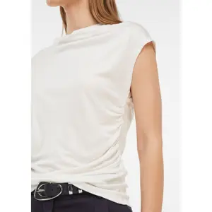 Women's Gathered Fluid Viscose Jersey Vest COMMA image-3