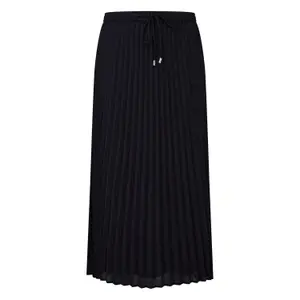 Women's Pleated Midi Chiffon Skirt with Drawstring COMMA image-0