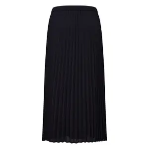 Women's Pleated Midi Chiffon Skirt with Drawstring COMMA image-1