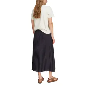 Women's Pleated Midi Chiffon Skirt with Drawstring COMMA image-5