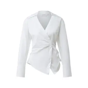 Cotton Satin Shirt with Press Stud Fastening Women COMMA image-0