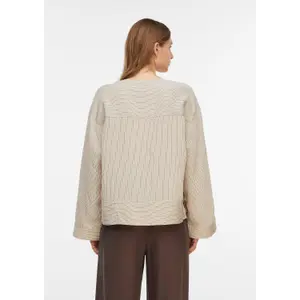 Flattering V-Neck Striped Blouse for Women COMMA image-4