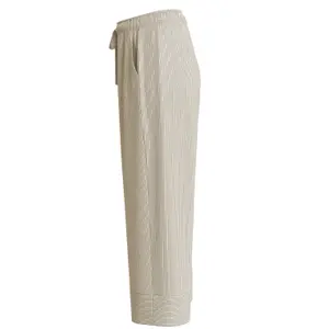 Lightweight Striped Viscose Culottes Trousers Women COMMA image-6