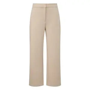 Women's Soft Stretch Scuba Fabric Wide Leg Trousers COMMA image-0