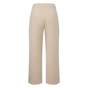 Women's Soft Stretch Scuba Fabric Wide Leg Trousers COMMA image-1