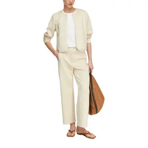 Women's Soft Stretch Scuba Fabric Wide Leg Trousers COMMA image-6