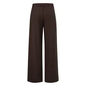 Wide Fluid Linen Blend Elasticated Trousers Women COMMA image-1