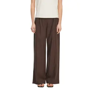 Wide Fluid Linen Blend Elasticated Trousers Women COMMA image-2