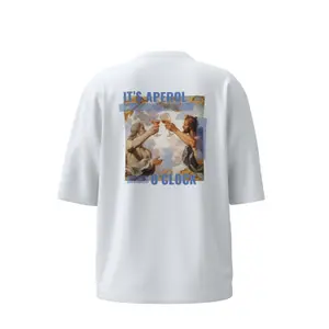 Distinctive Print Oversized Round Neck T-Shirt Women COMMA image-1
