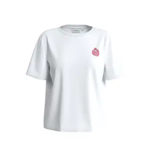Oversized Jersey Printed T-Shirt for Women COMMA image-0