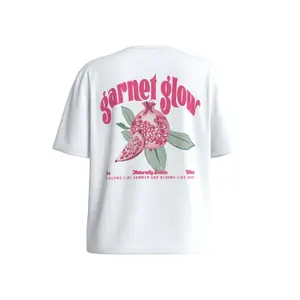 Oversized Jersey Printed T-Shirt for Women COMMA image-1