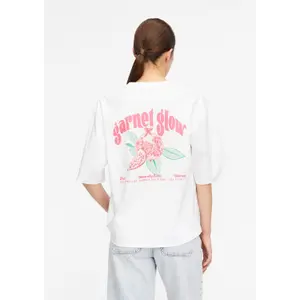 Oversized Jersey Printed T-Shirt for Women COMMA image-4