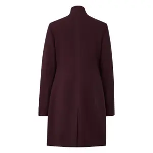 Manteau blazer ajusté en viscose mélangée à col montant femme COMMA image-1
