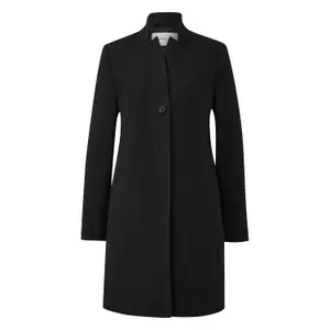 Manteau blazer ajusté en viscose mélangée à col montant femme COMMA
