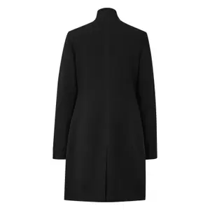Manteau blazer ajusté en viscose mélangée à col montant femme COMMA image-1