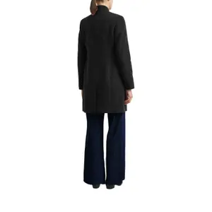 Manteau blazer ajusté en viscose mélangée à col montant femme COMMA image-5