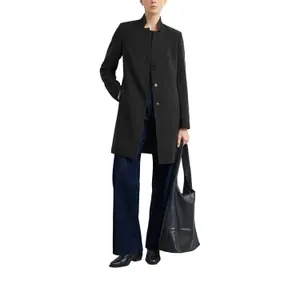 Manteau blazer ajusté en viscose mélangée à col montant femme COMMA image-6