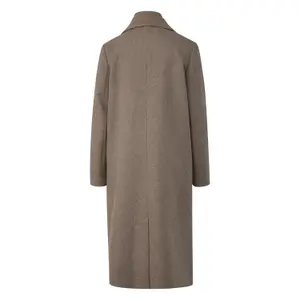 Mid-length H-shape Coat with Removable Lining for Women in Mixed Wool COMMA image-1