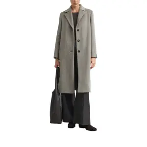 Mid-length H-shape Coat with Removable Lining for Women in Mixed Wool COMMA image-6