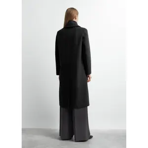 Mid-length H-shape Coat with Removable Lining for Women in Mixed Wool COMMA image-4