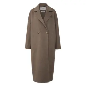 Oversized Double-Faced Wool Blend Maxi Blazer Coat for Women COMMA