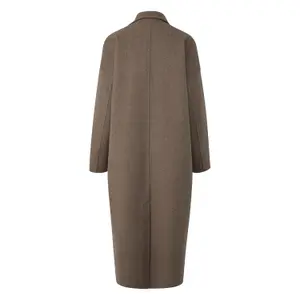 Oversized Double-Faced Wool Blend Maxi Blazer Coat for Women COMMA image-1