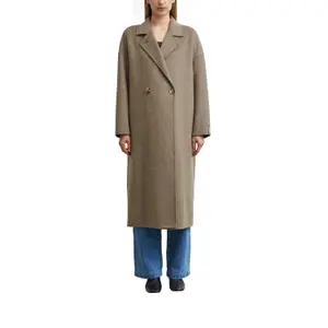 Oversized Double-Faced Wool Blend Maxi Blazer Coat for Women COMMA image-2
