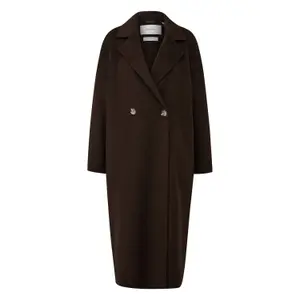 Oversized Double-Faced Wool Blend Maxi Blazer Coat for Women COMMA